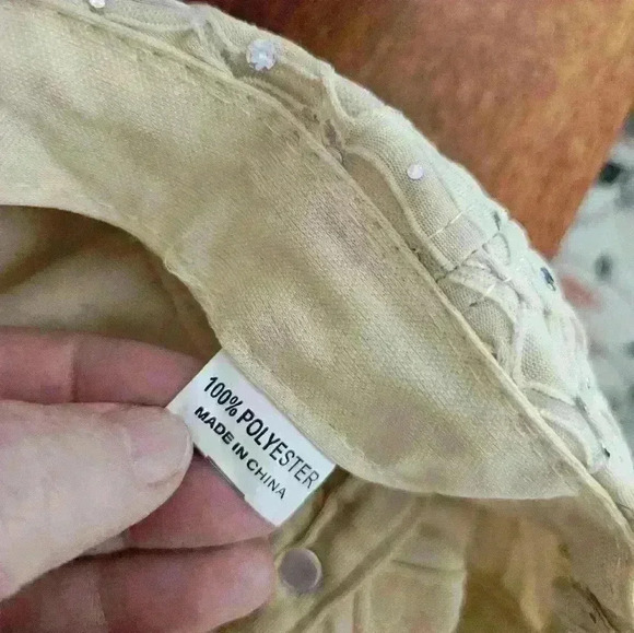 Hollywood color company HCC womans Baseball cap khaki/light yellow color NWT. - Picture 8 of 8